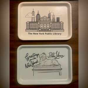 New York Public Library Decorative Trays